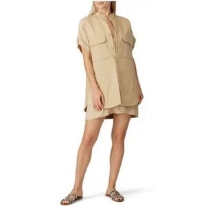 Equipment Tan Acaena Safari style Dress